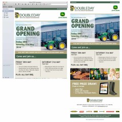 Doubleday, HTML Email, boston, open day