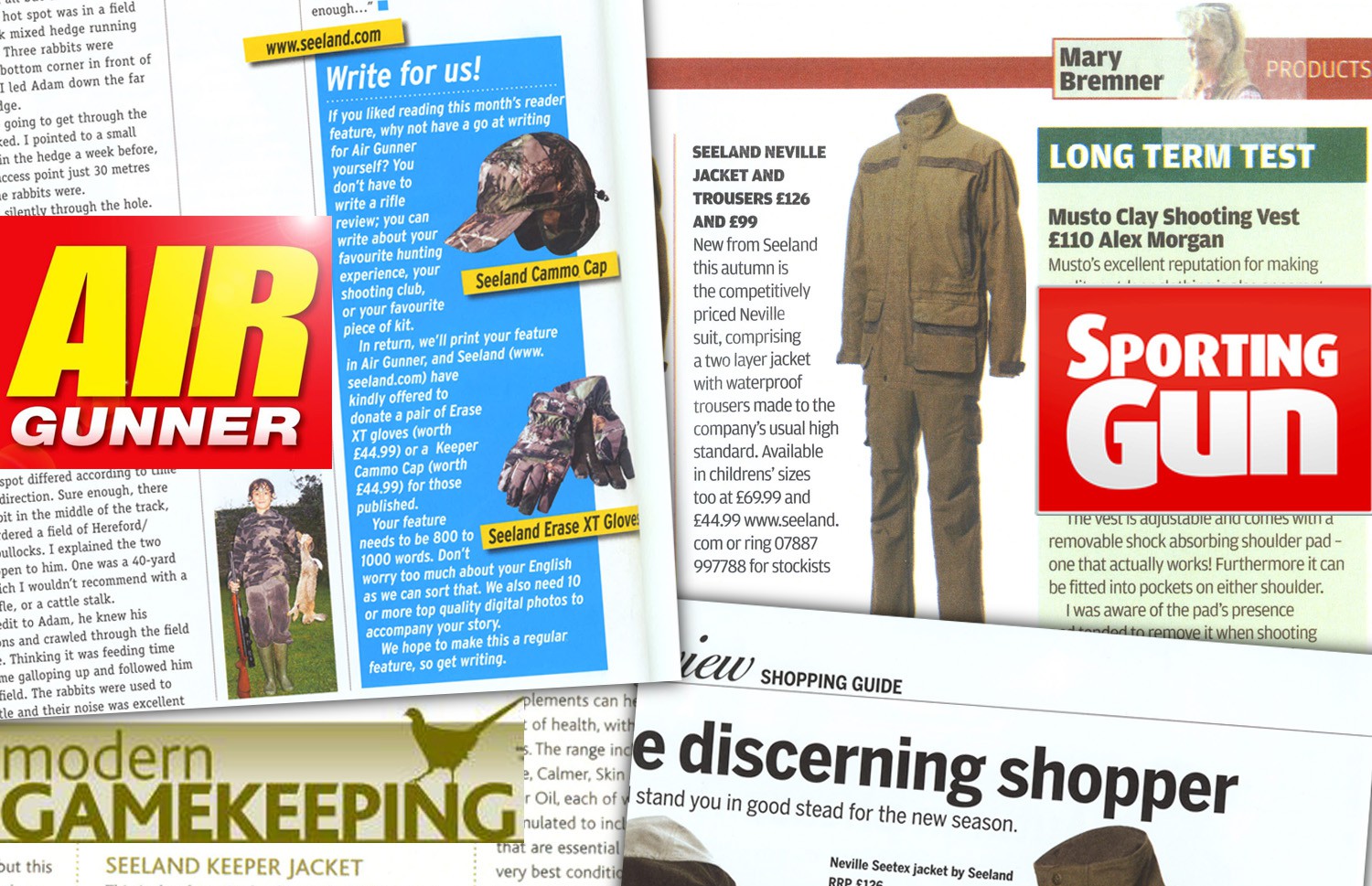 Seeland, PR, country clothing, CLA Game Fair, shooting media,